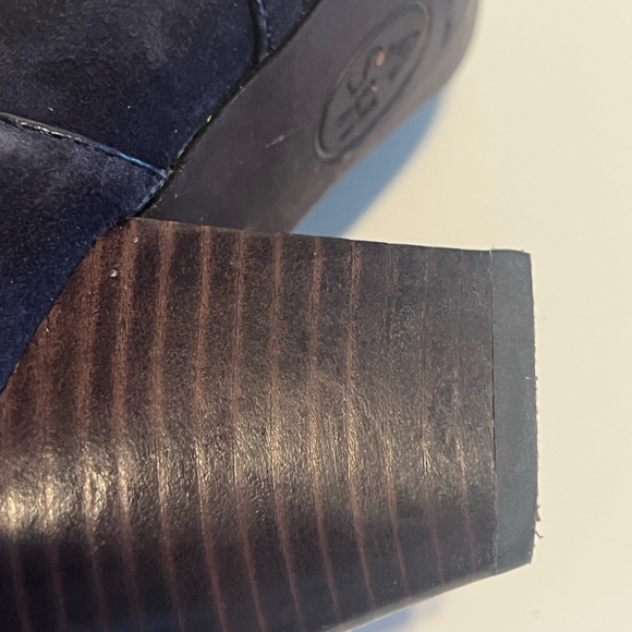 ASH GANG NAVY BLUE SUEDE BOOTIE SZ 40 VGUC WESTERN COWGIRL - Picture 12 of 12